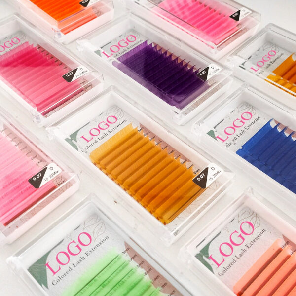 colored individual lashes