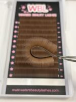 Light brown cashmere flat lashes
